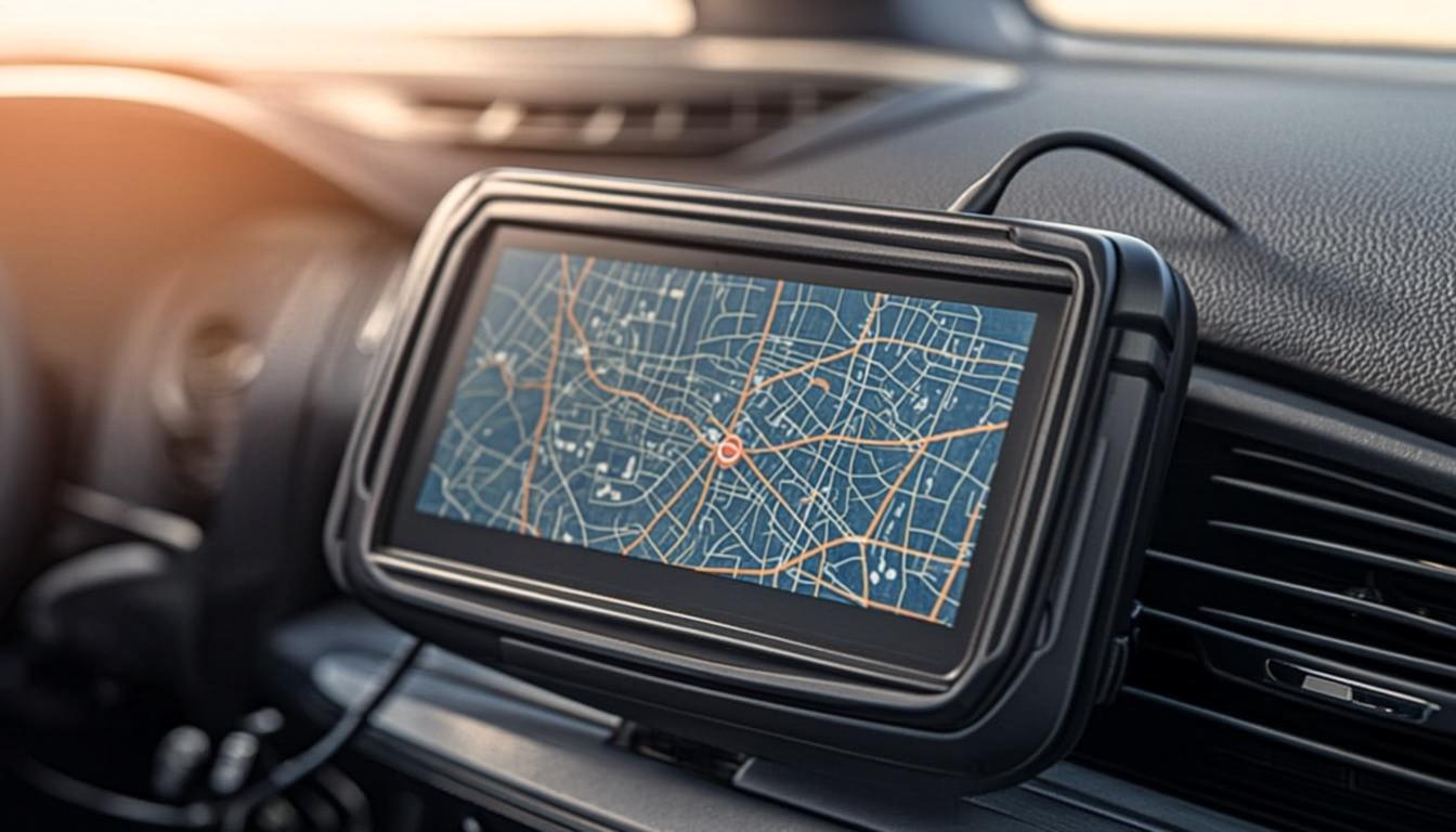 GPS fleet tracking device installed in Indian truck for vehicle monitoring